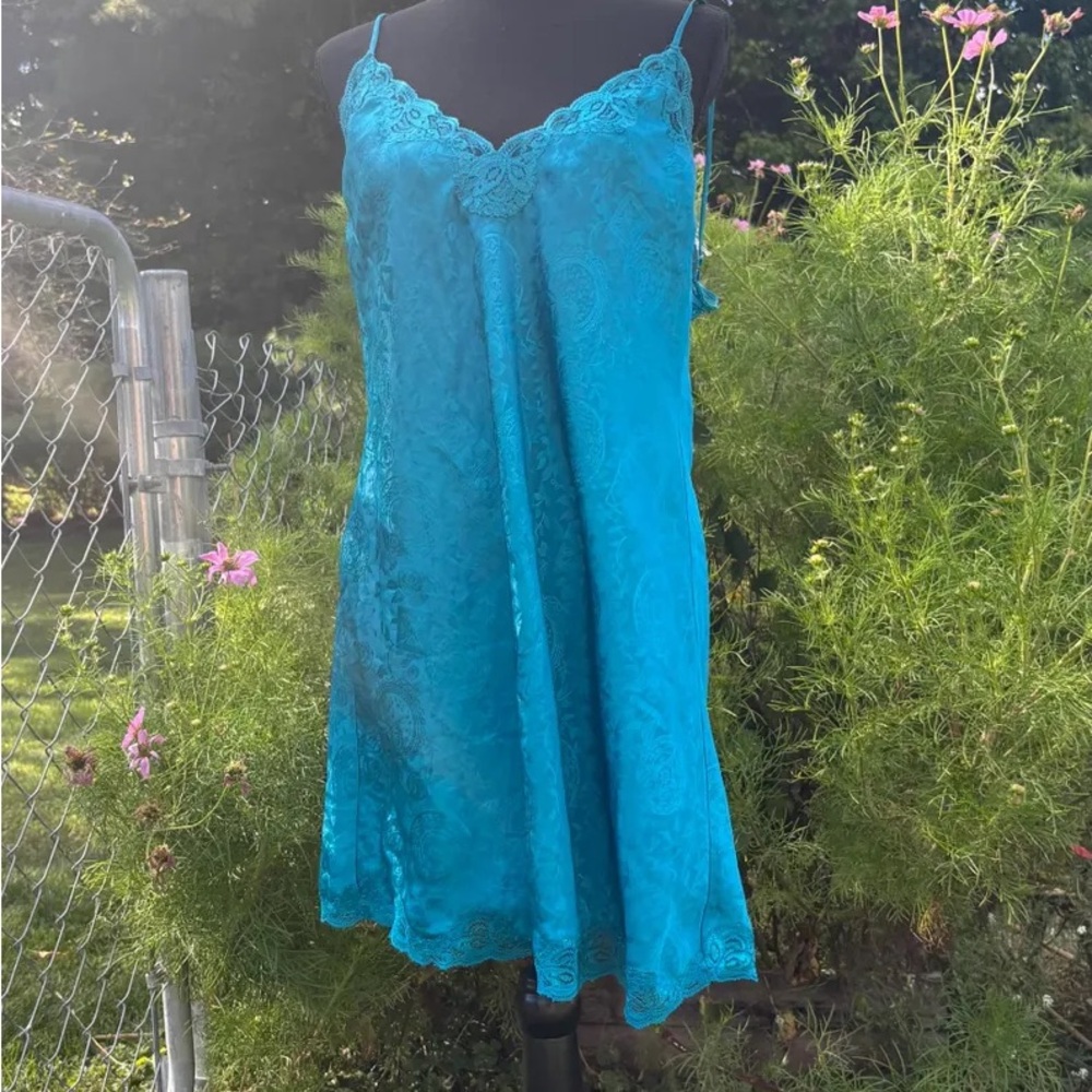 Victoria's Secret Teal Lace Chemise